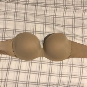 Tan strapless bra!